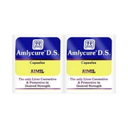 Aimil Amlycure D.S. Capsule For Total Liver Support| Cleanse And Detox| Protects Cells & Enzymes| 20 Capsules (Pack Of 2)