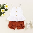 thumbnail image 2 of IROINNID Tops+Short Pants 2Pcs Printed Toddler Baby Sleeveless Summer Clothes Set for Boys and Grils 6-12Months, 2 of 3