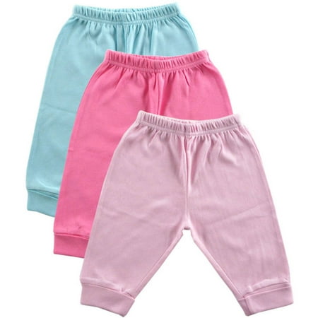 Luvable Friends - Newborn Baby Girls Pants 3-Pack - Walmart.com ...