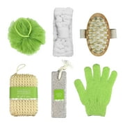 6-Piece Bath & Spa Gift Set with Massager, Sponge, and Pumice Stone