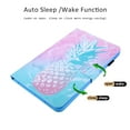thumbnail image 2 of Galaxy Tab A 10.1" Case (2016 NO S Pen Version) SM-T580 T585, Allytech Slim Stand Folio Flip Smart Cover Auto Sleep Wake Feature Soft TPU Back Cover with Cards Slots, Pink Pineapple, 2 of 8