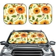 thumbnail image 2 of Haiem Sunflowers And Butterflies Car Windshield Sun Shade (2 Pieces) Foldable Windshield Sun Shade Car Accessories for Truck SUV Pickup-Small, 2 of 7