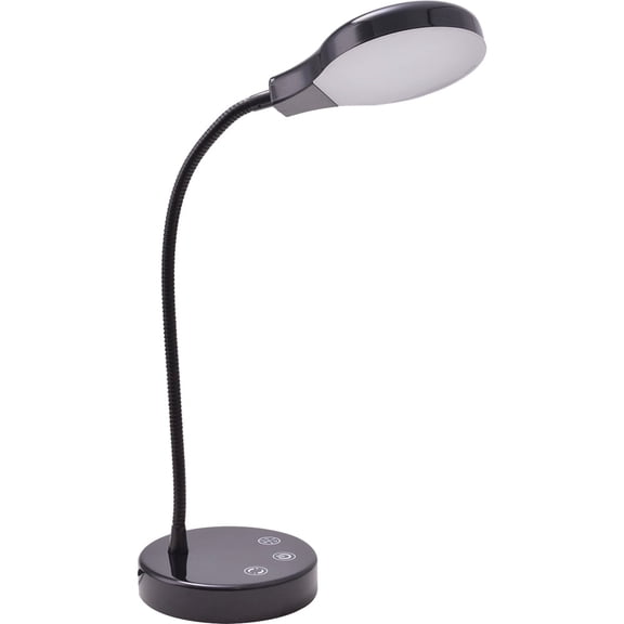 Mainstays 14.3 In Dimmable LED Desk Lamp with Touch Control, Matte Finish, 1-Pack
