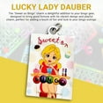thumbnail image 6 of Lucky Lady Dauber Co. Neon 6 Pocket Bingo Bag with Inside Liner and Sweet on Bingo Lucky Charm, Neon Small Card Print, Canvas, 6 of 10