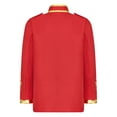thumbnail image 2 of JanJean Boys Palace Prince Gold Embroidered Jacket Coat Halloween Long Sleeve Court Uniform Party Red 145, 2 of 7