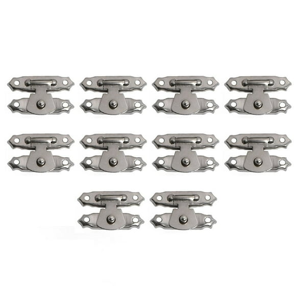 10PCS Antique Bronze Hasp Buckle Jewellery Box Suitcase Latch Lock Clasp Wooden Box Latch Buckle Decorative Latch Hardware