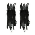 thumbnail image 2 of Gargantilla De Plumas Góticas, Envoltura De Hombro, Capa, Fiesta De Disfraces, Chal, Encogimiento De Hombros, Muñequera De Imitación SM SunniMix Traje Gótico, 2 of 8