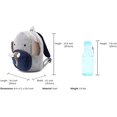 thumbnail image 5 of Linda mochila de animales de dibujos animados para niños pequeños, mochila escolar para niños, bebés, niñas y niños (elefante) TUNC Sencillez, 5 of 5