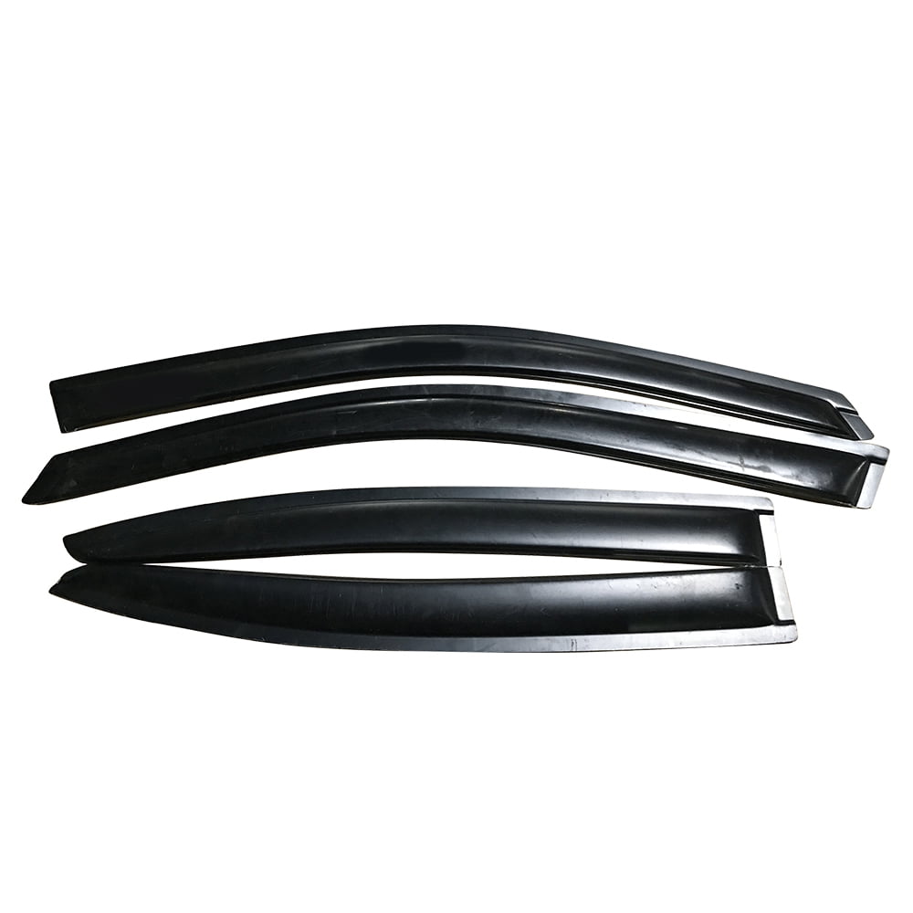 Photo 1 of Ikon Motorsports Compatible with 08-14 Dodge Avenger Acrylic Window Visors Vent Windshield Deflector Rain Guard 4Pc Set Outside Mount 2008 2009 2010 2011 2012 2013 2014