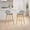 Stone Gray/Natural, variant on Vera Upholstered Wood Counter Height Barstool in Natural Finish with Moss Green Seat - Set of 4