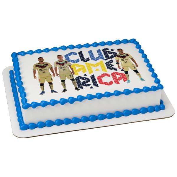 Club América Siempre Aguilas Edible Cake Topper Image 