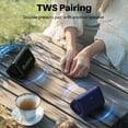 thumbnail image 6 of Bobtot Portable Bluetooth Speaker with Stereo Sound, IPX7 Waterproof Outdoor Speakers 25H Playing Time TWS Pairing for Party Camping Travel Great Gift Choice（Black）, 6 of 10
