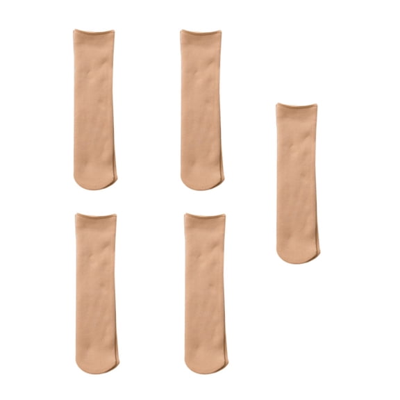 CRAFTHROU 5 Pairs Winter Socks for Women Warm Thermal Socks Khaki Color