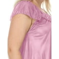 thumbnail image 6 of EZI Nightgowns for Women - Soft & Breathable Satin Night Gowns for Adult Women - Medium to Plus Size Womens Sleep Shirts - Knee-Length Nightgown, 6 of 9