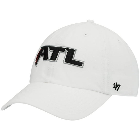 Men's '47 White Atlanta Falcons Clean Up Adjustable Hat