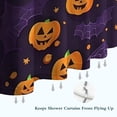 thumbnail image 6 of Halloween Pumpkin Bat Pattern Shower Curtain 72"x84" ,Bathroom Decorative Shower Curtains Set with 12 Hooks,Modern Waterproof Washable Shower Curtain, 6 of 6