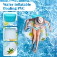 thumbnail image 4 of Inflatable Pool Float Lounger for Adults, Foldable PVC Floating Bed Chair, Portable Water Hammock for Swimming Pool Beach Summer Vacation Sunbathing(C), 4 of 5