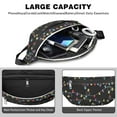 thumbnail image 4 of Fanny Pack Multicolor Christmas Light Pattern Waist Pack Bag,Running Cross Bag,Waterproof Large Fanny Packs for Women Men for Travel Running Hiking Cycling, 4 of 6