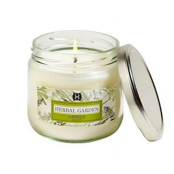 HERBAL GARDEN Hillhouse Naturals 7 oz Glass Scented Jar Candle