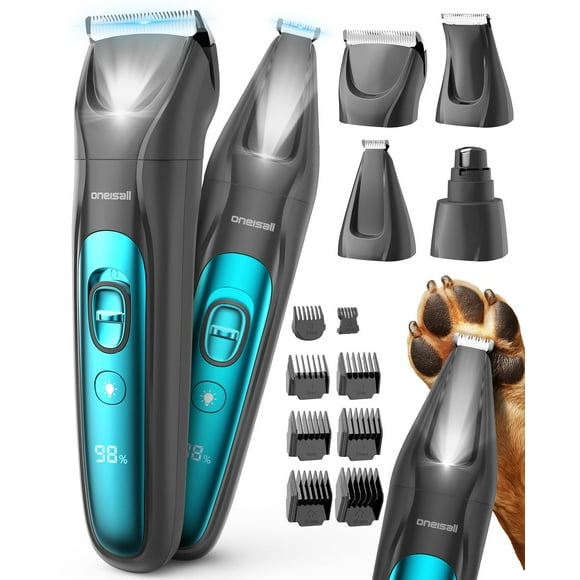 Cortaúñas para perros Oneisall, silenciosas para el aseo, con luz LED