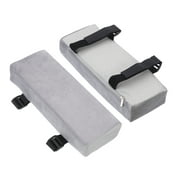 Office Chair Arm Pads, 2pcs Office Chair Arm Cover Office Chair Pads Long 2in Thick Armrest Cushion, Grey