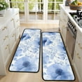 thumbnail image 4 of Kitchen Rugs Sets Of 2,Pioneer Flower Floral Print Pattern Anti Fatigue Kitchen Mat Rugs Non Slip Washable,Decorative Kitchen Floor Mats for Kitchen,Sink,Laundry,17"x47"+17"x47", 4 of 5