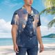 thumbnail image 3 of Fotbe Cloud Wolf Camisa Hawaiana para Hombre Unisex – Camisa Casual de Verano con Botones de Manga Corta de Algodón y Lino,Medium, 3 of 7