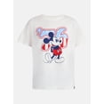 thumbnail image 5 of Disney Women's Mickey Americana 76 USA Graphic Tee with Short Sleeves, Sizes XXS-XXL, 5 of 12