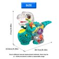 thumbnail image 3 of Electric Walking Dinosaur Toy with Transparent Rotating Gears, Colorful LED Lights & Dynamic Music, Universal Moving Toy for Toddlers, Perfect Christmas Holiday Gift for Kids, 3 of 6