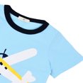 thumbnail image 6 of POPTEM Toddler Boy Pajamas Short Sleeve Puppy Airplane Pjs Cotton Sleepwear Sets 2-Pack 3T, 6 of 7