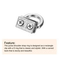 thumbnail image 4 of Metal Bag Connector with D Ring, 6Pack 18mm Purse Bridge Hanger Buckle with Screws (Silver Tone), 4 of 5