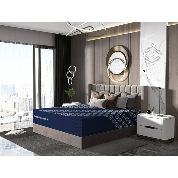 Quality Detail Ice Core North Gel King Size 14 Inch Cool Soft Foam Mattress