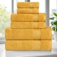 thumbnail image 2 of Superior Belmont 6 Piece Zero Twist Towel Set, Ultra Soft Cotton Towels, Gold, 2 of 10