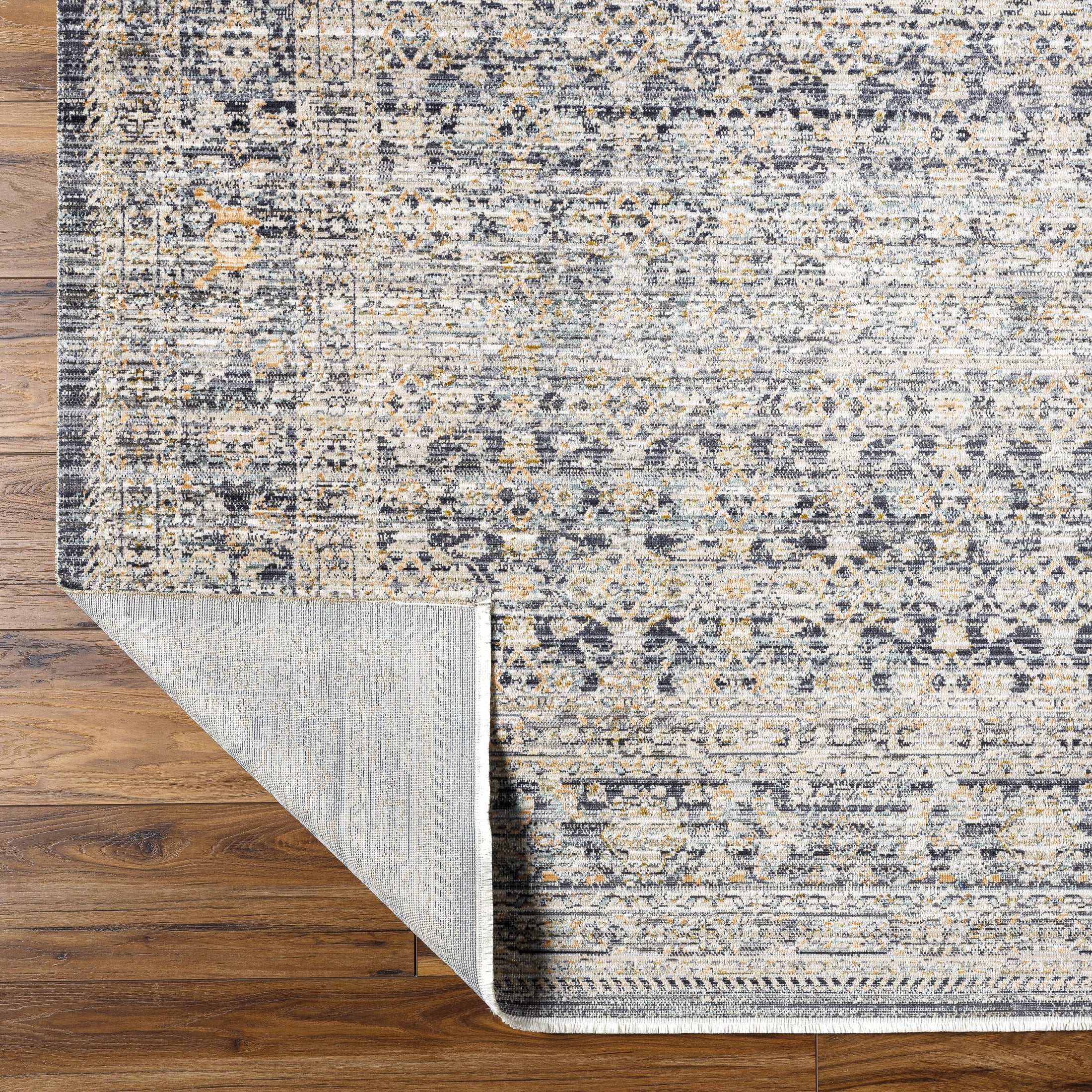 Livabliss x Becki Owens Margaret Medallion Washable Runner Area Rug,2'7" x 7'3",Gray/Charcoal