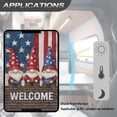 thumbnail image 5 of FUIALDOLG RV Door Window Shade Cover, Foldable Sun Shade Windshield Blackout Shower Curtains Coverage Accessories Fits for Most RV Interior Door American Flag Dwarf (17.3" X 26"), 5 of 7