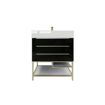 BETHANY FREESTANDING VANITY WITH REINFORCED ACRYLIC SINK FROM 24 INCH TO 84 INCH