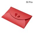 thumbnail image 3 of Unique Bargains Enveloppes Mini à Fermoir Cœur, Porte-Cartes de Rangement, Rouge, Lot de 50, 3 of 5
