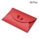 thumbnail image 3 of Mini sobres Unique Bargains 50 Paquetes Rojo Cierre en forma de Corazón, 3 of 6
