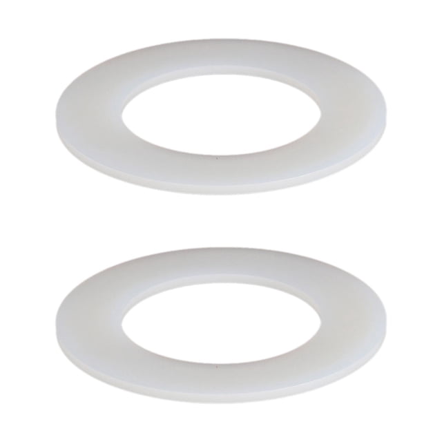 2 anillos de sellado para inodoro, arandelas de silicona de repuesto de 0,12 pulgadas de grosor y 1,97 pulgadas de diámetro interior. Kit de anillo de
