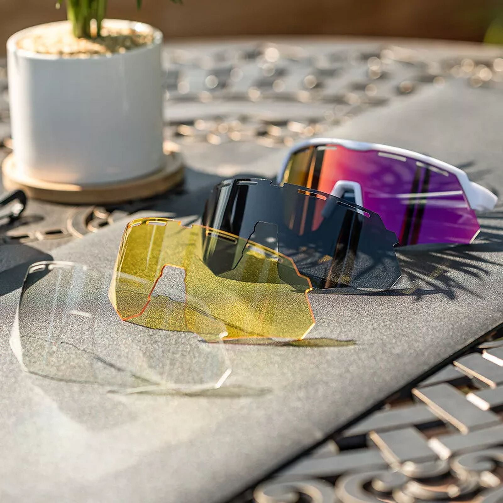 ROCKBROS Polarized Sunglasses Men Square Cycling Sports Driving Fishing UV400