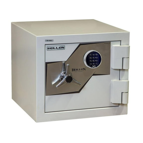 Hollon FB-450E Burglary Safe in White with Electronic Lock