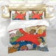 thumbnail image 5 of Fat Albert y los Niños Cosby Conjunto de sábanas temático, trío de piezas, cómodo y amigable con la piel, diseño único, regalo de decoración para el hogar para familiares, amigos y fans,140cm *210cm, 5 of 6