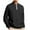 Black, variant on Enridrech Big and Tall Sweatshirt for Mens Basic Quarter Zipper Long Sleeve Loose Solid Color Shirts with Pocket