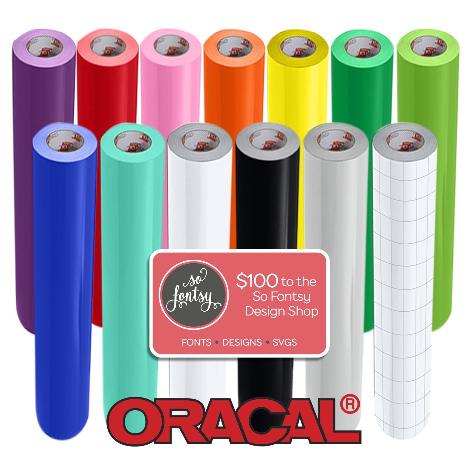  Roll of Glossy White Oracal 651 Permanent Adhesive-Backed Vinyl  (12 x 5ft) : Arts, Crafts & Sewing