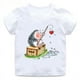 thumbnail image 4 of Lindo erizo dibujos animados animales niños algodón camisetas divertidas bebés niños camiseta divertida verano niños manga corta tops niñas ropa, 4 of 5