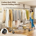 thumbnail image 3 of 610LBS Heavy Duty Clothes Rack with Wheels,Adjustable Commercial Garment Rack, 3 of 9