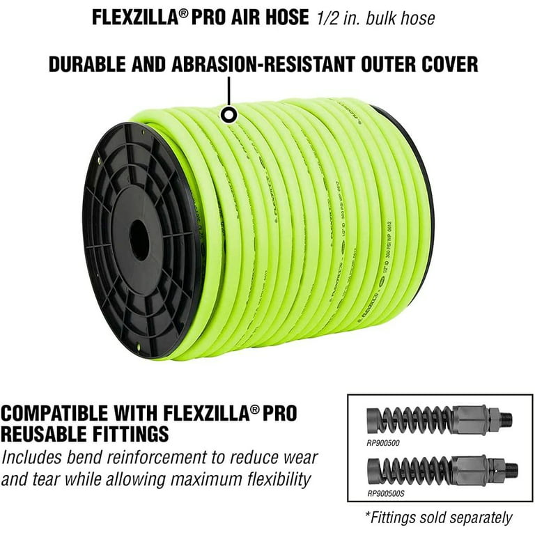 Flexzilla HFZ12250YW 1/2 x 250' Pro Bulk Air Hose