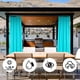 thumbnail image 4 of LAGarden 54"x108" Outdoor Privacy Curtain Drape Tab Top UV30+ Patio Lanai Pergola 4 Piece LAGarden Modern, 4 of 9