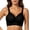 Black bra for women, variant on ATOYSOY Floral Scalloped Lace Bralette Wireless No Underwire Wide Shoulder Strap Side Support Full Bust Soft Lift Bra For Women Solid Color Wedding Casual Outfit