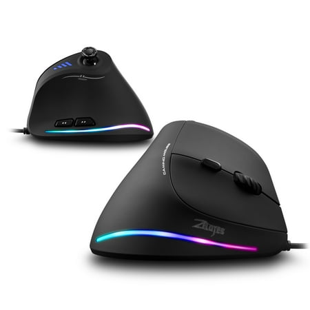 Zelotes C-18 Vertical Wired Gaming Mouse 11 Programmable Buttons ...
